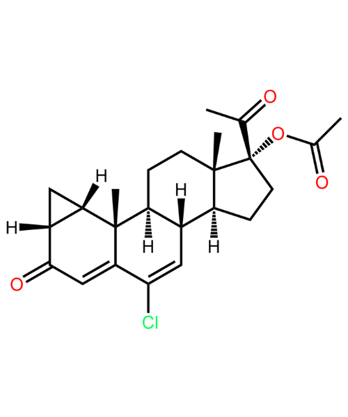 Cyproterone Impurity, Impurity of Cyproterone, Cyproterone Impurities, 427-51-0, Cyproterone Acetate