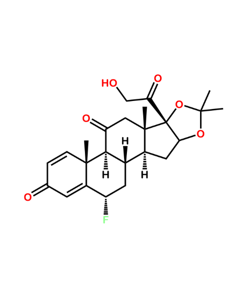Flunisolide Impurity, Impurity of Flunisolide, Flunisolide Impurities, 1997-76-8, 11 Keto Flunisolide (RCB)