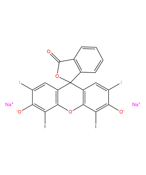 Erythrosine Impurity, Impurity of Erythrosine, Erythrosine Impurities, 16423-68-0, Erythrosine B Disodium Salt (Technical Grade)