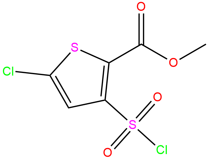 Methyl-5-chloro-3-chlorosulfonyl-2-thiophene carboxylate