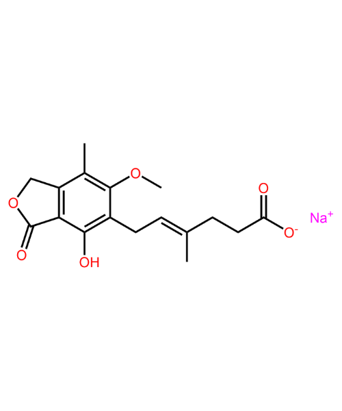 Mycophenolate Mofetil Impurity, Impurity of Mycophenolate Mofetil, Mycophenolate Mofetil Impurities, 37415-62-6, Mycophenolate Sodium
