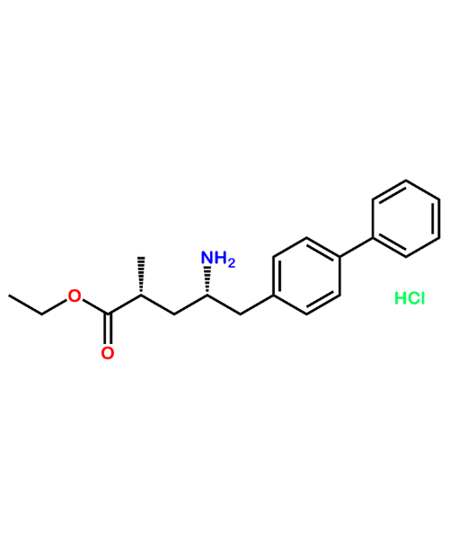 (2R,4S)-4-Amino-5-(biphenyl-4-yl)-2-methylpentanoic Acid Ethyl Ester Hydrochloride